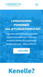 Mobile Screenshot of logentia.com